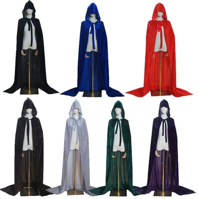 Halloween Umhänge Capes Damen Herren Halloween Kostüm Umhang Lang mit Kapuze Performance Kostüm Für Erwachsene Cosplay Partyzubehör