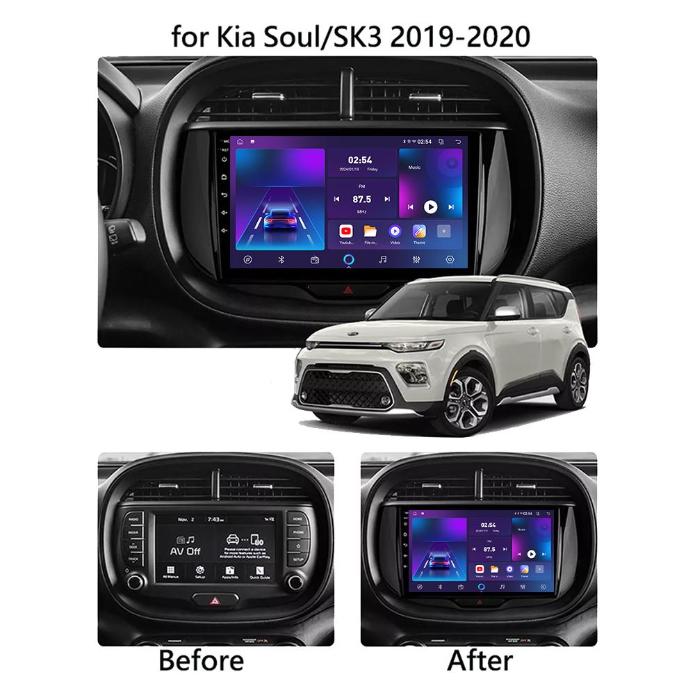 Android Car Radio For KIA Soul SK3 2019-2020 Multimedia Player Head Unit Stereo GPS Navigation BT WIFI 1+16GB