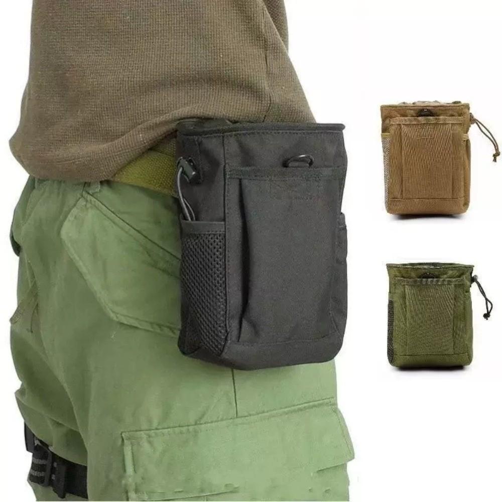 Oxford Drastring Waist Bag Durable Waist Fanny Pack Nylon Mobile Phone Pouch Outdoor Activities