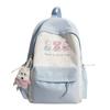 Schoolbag Polka Dot Printing Student Schoolbag Contrasting Color Student Schoolbag Leisure Commuting Backpack Large Capacity Lightweight Student 