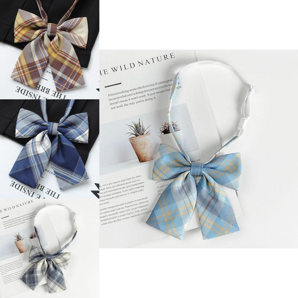 Dodatek do kołnierzyka koszuli mundurowej z kokardą motylkową dla dziewczynek w stylu szkolnym