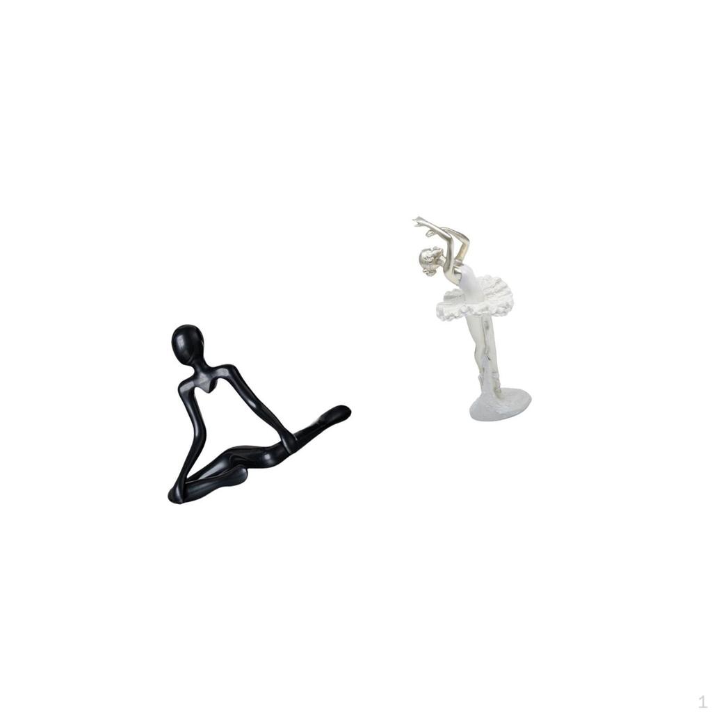 Creative Abstract Thinker Ballerina Statue Modern Dancing Girl Sculpture Unique Decorative Figurine