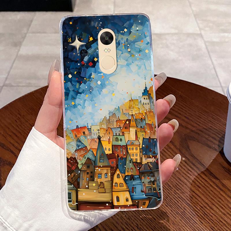 Casing For Xiaomi Redmi Note 4 Note 4x Capa Coque Clear Silicone Jelly Soft TPU Back Cover Cute Rabbit Cat Dinasaur Phone Case
