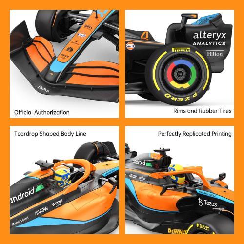 Rastar McLaren MCL 36 First Class Equation Racing Car RC Racing Car, 1/12 Scale McLaren F1 Remote Control Toy Car