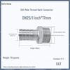 1" Hexagonal Barb Connector, 304 Stainless Steel for Water Pipe Hose, 316 Male Thread Plug