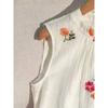 Women Summer Elegant Casual Embroidered Sleeveless Shirt For Office