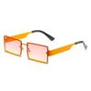 Rectangle Rimless Sunglasses Women Men Gradient Shades Sun Glasses Female Classic Brand Designer Eyeglasses UV400 Oculos
