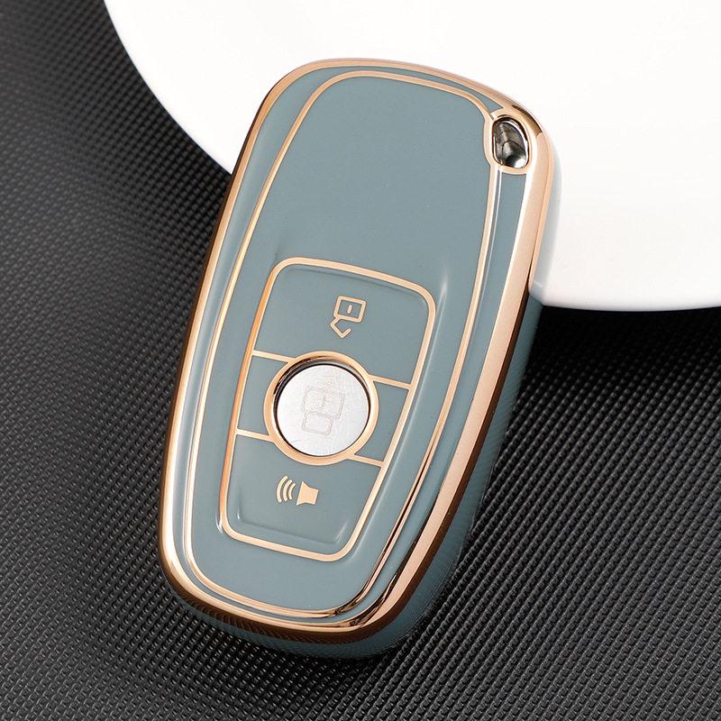 Gold Edge Key Case for Great Wall Haval H6 Coupe, C50, M6, and H2