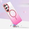Samsung S25 Ultra Flash Powder Magnetic Suction Phone Case Suitable for S23 Gradient Dual Color A56 Anti Fall A35 Protective Case A14