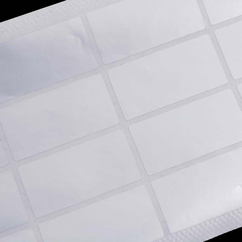 100Pc Blank Security Seal Tamper Proof Warranty Void Label Stickers Matte Silver