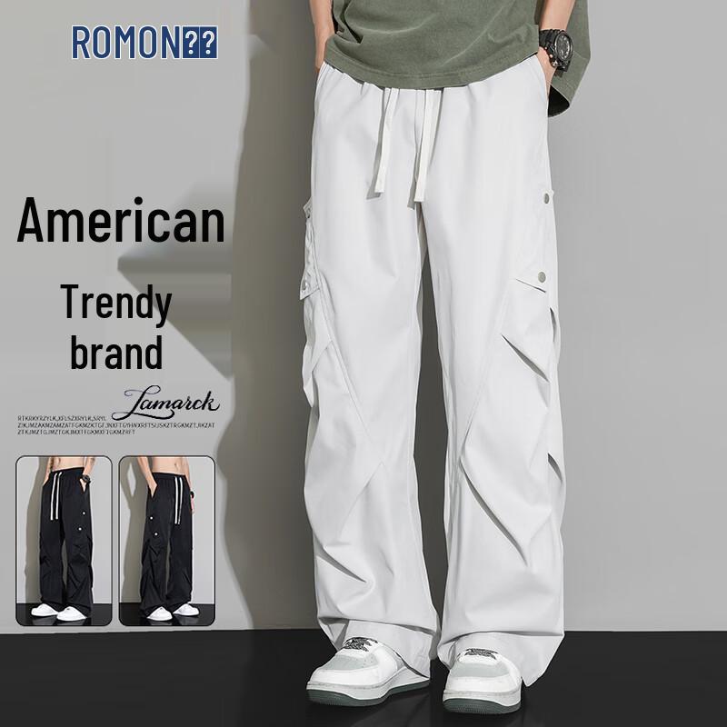 ROMON Men s Relaxed Fit Straight-Leg Cargo Pants 3XL