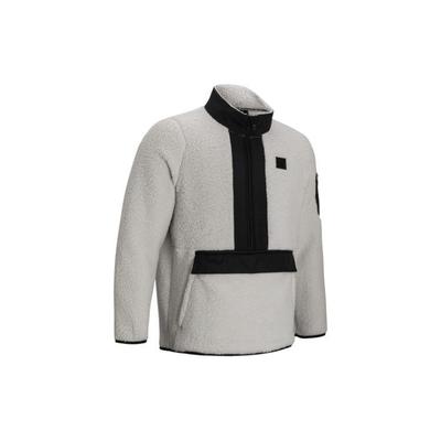 Logo Solido Motivo Americano Vintage Etichetta Cucita Cerniera Sherpa Collo Alto Pullover Manica Lunga Felpa Uomo felpa 1373847-110