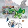 Jurassic Dinosaur Bausteinset – Bunte Geschenkbox für fantasievolles Spielen und Lernen