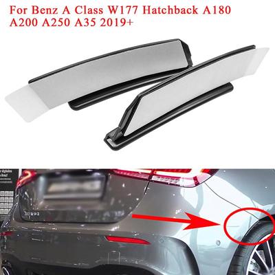 2 Stuks Achterbumper Sierlijst Spatbordverbreding Verlenging Wiel Wenkbrauw Lip Spatlap Voor Mercedes Benz A-Klasse W177 Hatchback AMG A180 A200 A250 A35 2019-2024