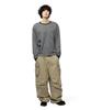 Mimdeowodeulobeu Argyle Panel Stripe Long Sleeve_Navy