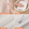 All Purpose Clothes Dust Cover,Reusable Hanging Garment Bag,Transparent Suit Protector for Wardrobe,Travel,Breathable,for Suits,Coats,Dresses
