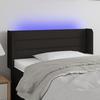 3123352 vidaXL LED Headboard Black 83x16x78-88 Cm Fabric