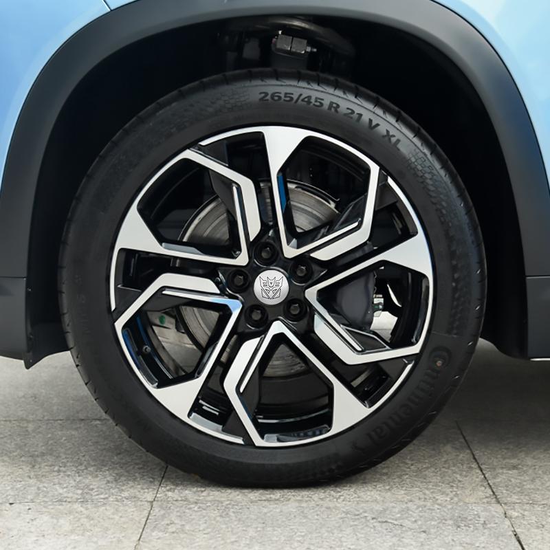 4Pcs 56mm Car Styling Transformers Decepticon Emblem Badge Sticker Car Wheel Hub Center Caps Rim Cover Stickers Auto Accessories