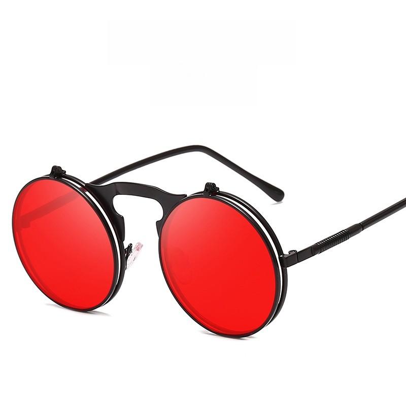Vintage Steampunk Sun Glasses With Uv400 Protection For Casual Outdoor Events