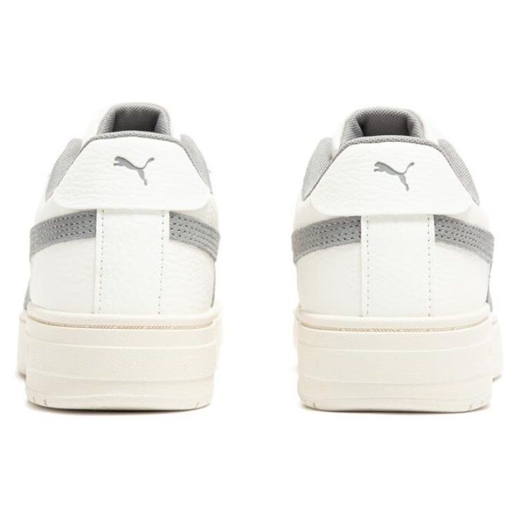 Puma Adidași Confortabili Versatili Simpli cu Top Scund Adidași Unisex Alb Gri 393490-06