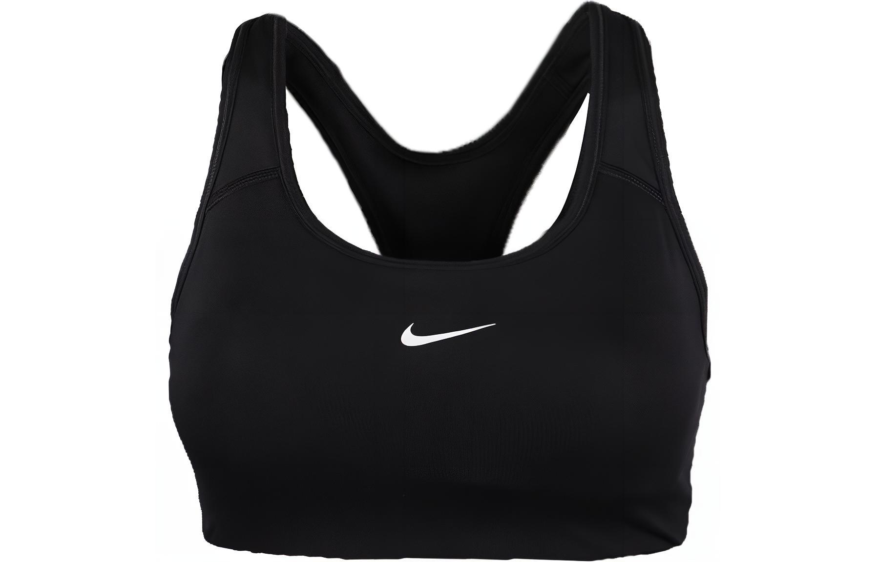 Nike Swoosh Dri-FIT Women s Medium-Support One-Piece Padded Sports Bra Black BV3637-010