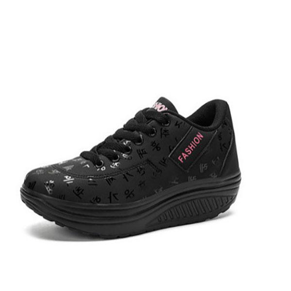 Женская повседневная спортивная удобная дышащая плоская подошва увеличенная повседневная обувь больших размеров 43 чёрный