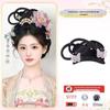 Hanfu Soft Bottom Wig with Tang & Ming Style Hair Bun Headdress for Performance