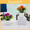 Artificial Rose Bonsai Potted Plant For Office Desk And Gift For Lovers Flower