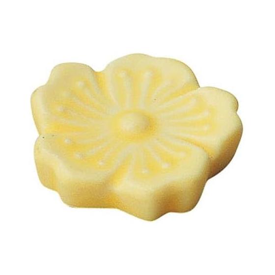 Koyo Pottery Hanagoromo Yellow Chopstick Rest, Japanese Tableware, Mino Ware, Dishwasher Safe, Made in Japan, 38x38x10mm, Approx. 19g, Porcelain