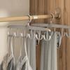 Portable Multi-Functional Hanger Multi-Hook Closet Organizer Clip Rotating Hanger  Dorm