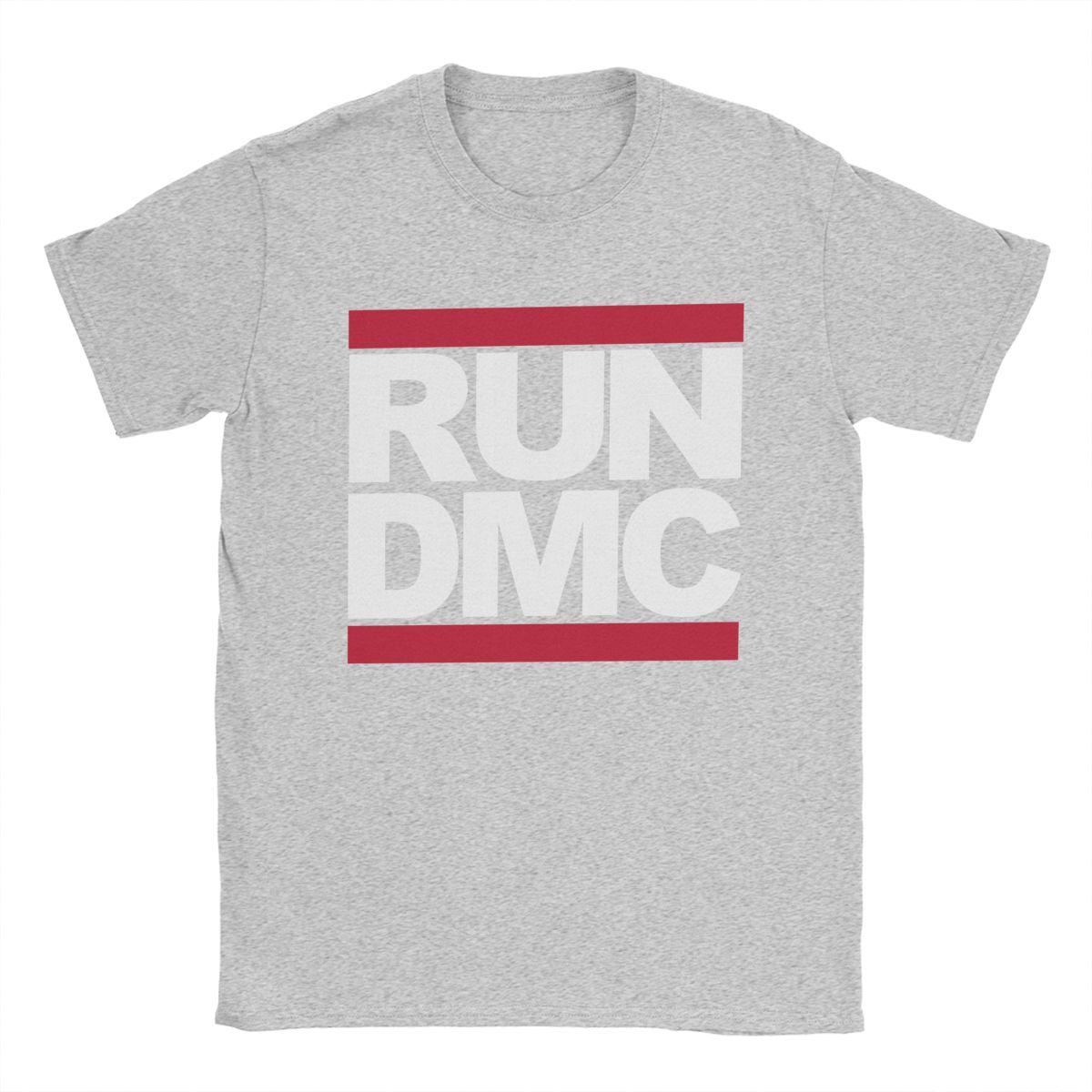 

Футболки з логотипом Run DMC для чоловіків Чудова бавовняна футболка Круглий виріз Коротка футболка Подарунок на день народження Топи XL