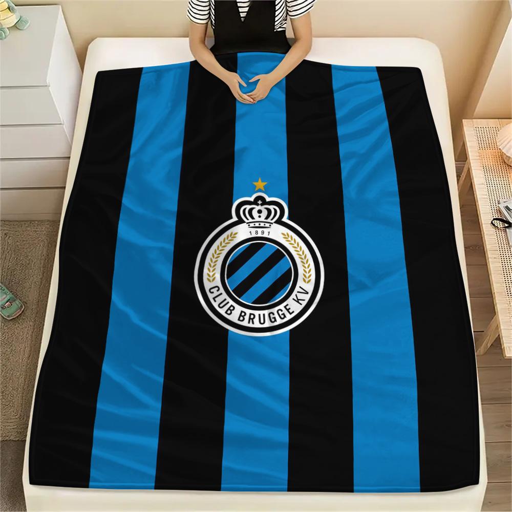 1PC Club Brugge KV Print FlAannel Blanket, High Quality Comfortable for All Seasons, Home Decor, Warmth and Comfort
