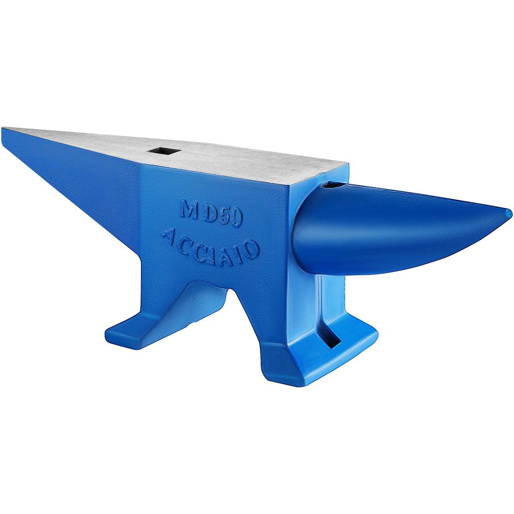 VEVOR Single Horn Anvil Cast Steel Anvil Blacksmith for Sale Forge Steel Tools with Round and Square Hole and Equipment Anvil Rugged Blacksmith