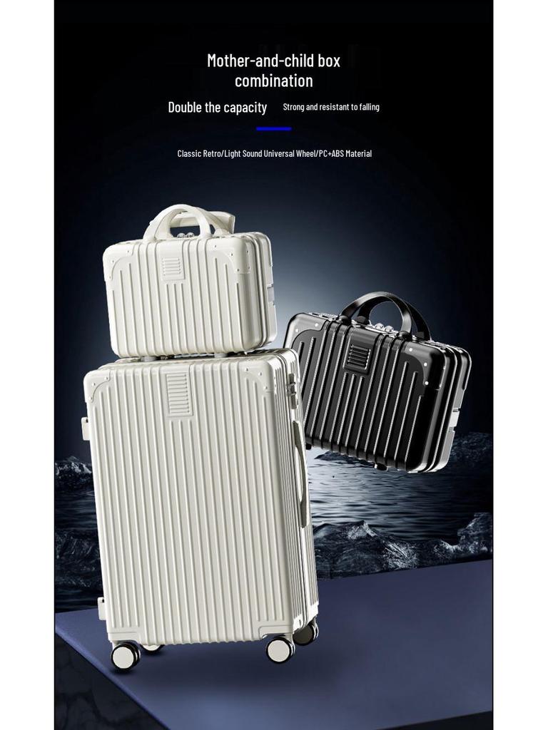 20" Vintage Durable Trolley Suitcase - Large Capacity Travel Case for Students