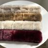 Imitation Mink Fur Long Faux Fur Scarf Thick Shawl Wrap Elegant Fluffy Scarf  Outdoor