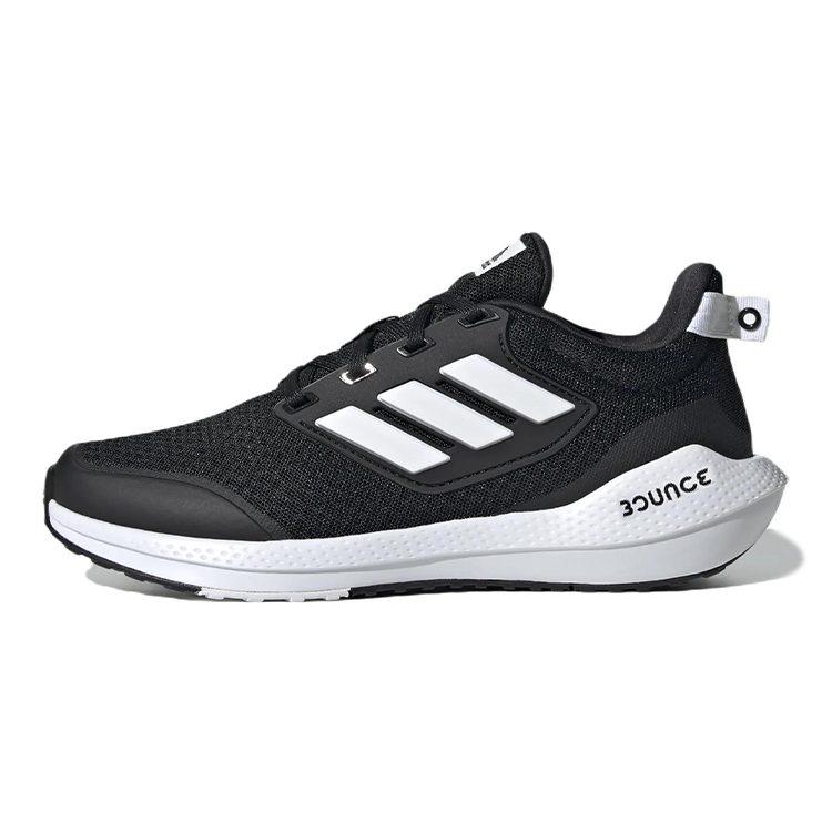 Adidas EQ21 2.0J Slip Resistant, Abrasion Resistant, Breathable Low top Kids' Running Shoes Black White GY4354