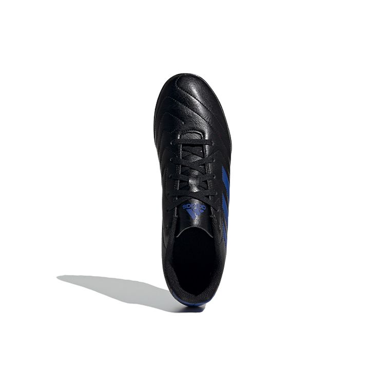 Adidas Goletto 7 VII Lightweight Lace-Up TF (Rubber Studs) Firm Ground Artificial Turf Non-Slip Soccer Shoes Men Soccer Shoes Black Blue FV8705