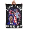Charlie Kirk 1993 2025 A true Patriot  Blanket Multiple Sizes Super Soft Cozy  Throw Blankets for Sofa Couch and Bed
