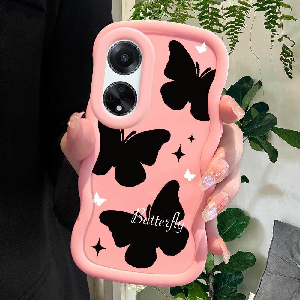 

Окрашенный узор Big Wave Edge Мягкий силиконовый материал Macaron чехол для телефона противоударный защитный резиновый чехол для OPPO Reno Realme OPPO F9