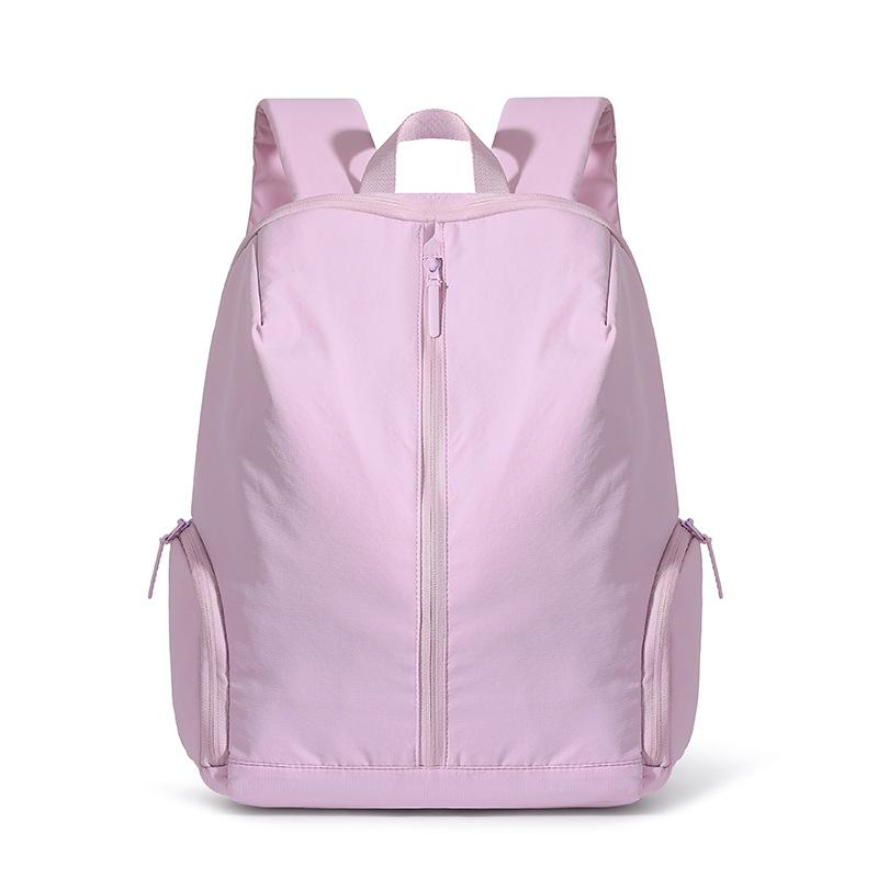 Nylon Backpack Solid Color Large Capacity Backpack