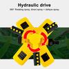 Automatic Garden Sprinkler 360-Degree Rotating Water Sprinkler 3-Arm Adjustable Sprinkler Garden Hose Attachment for Yard Lawn Irrigation