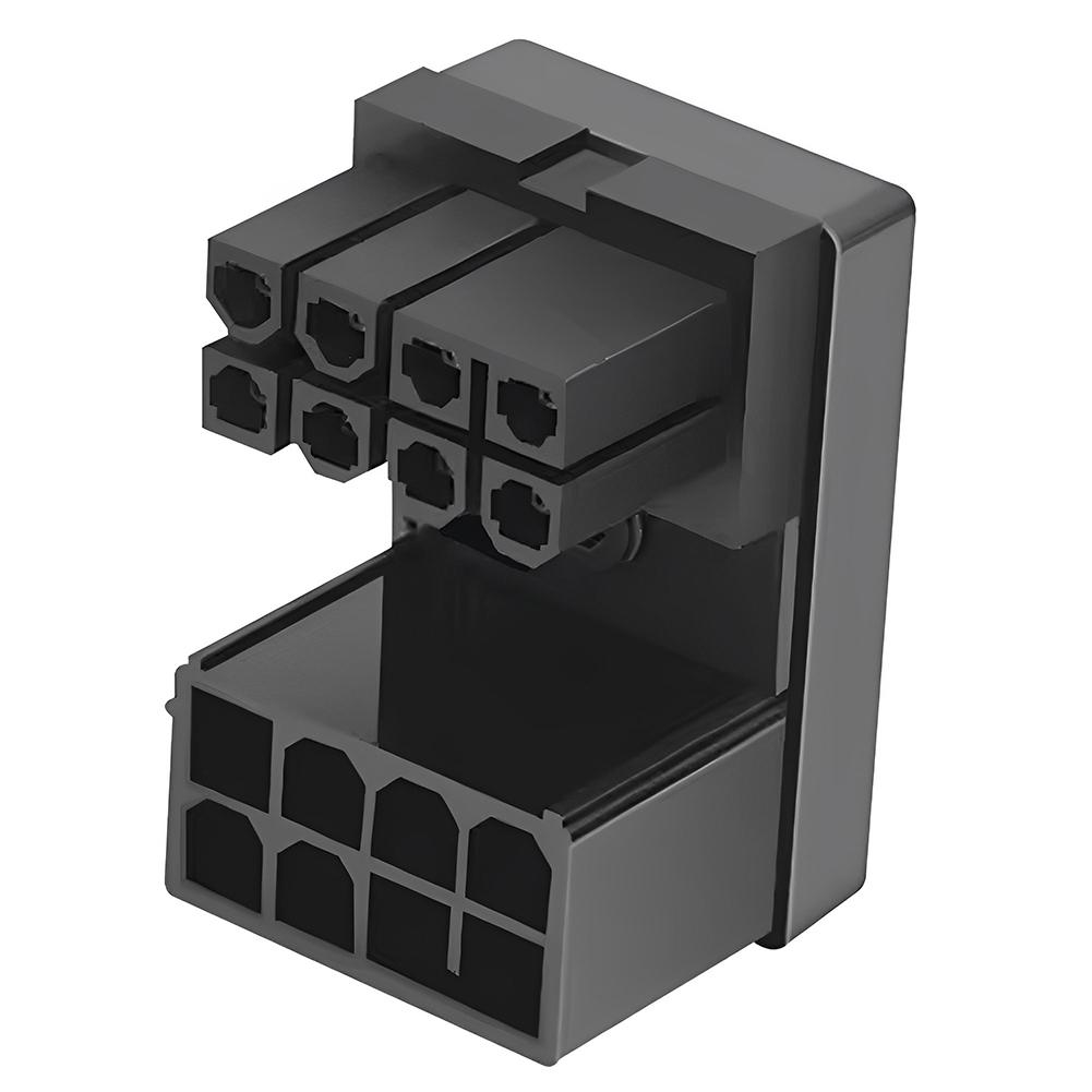 ATX 8Pin 180 Degree Angled Connector ATX GPU Adapter 8Pin 180 Degree Angled Power Steering Connector for Desktop Video Card