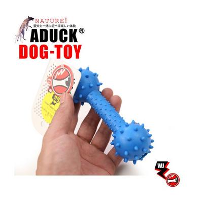 [ADUCK] Köpek tartar temizleme oyuncağı, kemik şeklinde lateks çıngırak, mavi, 1 adet