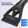 Multipurpose Windshield Ice Scraper Tool 9.4 Inch Soft Bristle Snow Brush Nonslip Foam Grip Suitable For Winter Cleaning