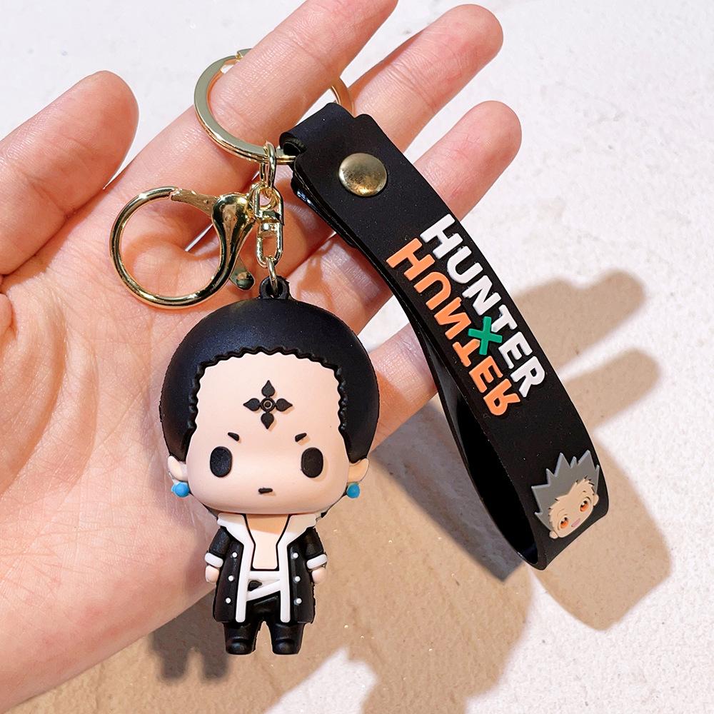 Anime Hunter x Hunter Keychain, Cosplay GON·FREECSS Doll Killua Figure Keyrings Car Bag Key Chain Accessories Wholesale