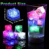 Light Up Ice Cubes for Drinks,Reusable Flashing Glow In the Dark Ice Cubes,Waterproof Color Changing Led Ice Cube for Club Bar Party Wedding Decor