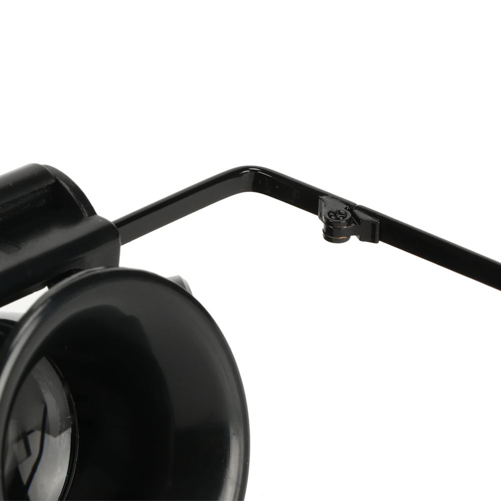 Head Mounted Professional With LED Lights 20X Magnifier Jeweler Inspect Tool Watch Repair Double Eye Glasses Type