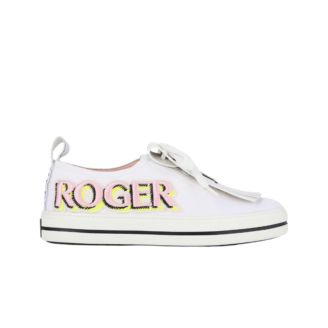 

(w) Roger Vivier Call Me Vivier Patch Sneakers White EU 38W