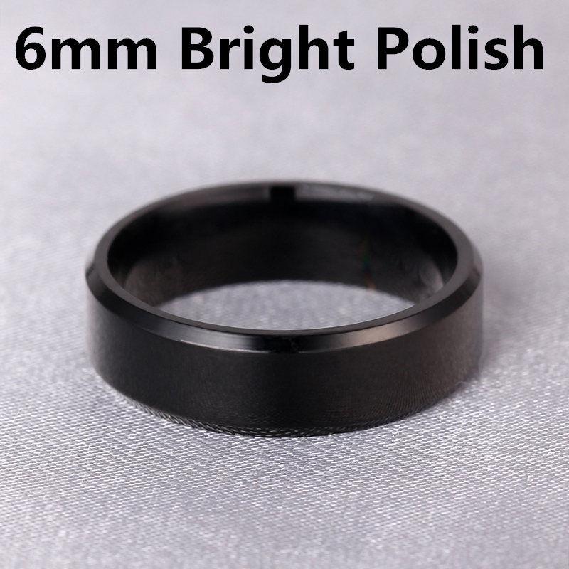 4-8mm Dull Polish Silver Color Titanium Ring For Men and Women Personalized Ring Customize Engraved