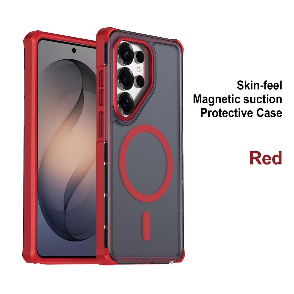 Corner-reinforced Drop-proof Matte Case For Samsung Galaxy S26 Ultra S26 Plus S25 FE S24 + S23 ultra Magnetic Ring Protect Cover